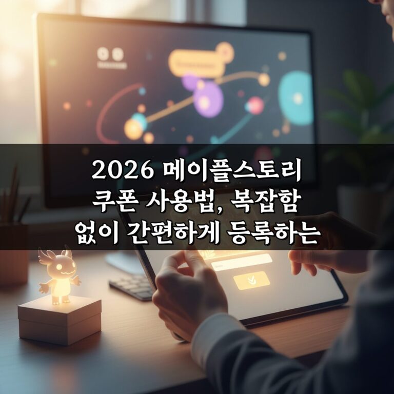 2026 메이플스토리 쿠폰 사용법, 복잡함 없이 간편하게 등록하는 방법