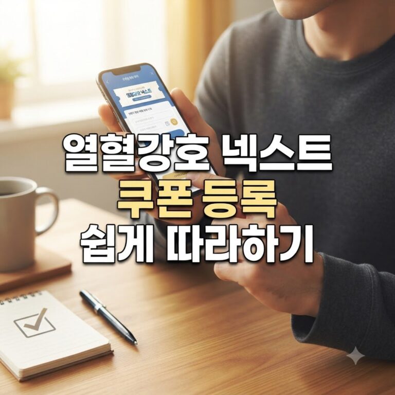열혈강호 넥스트 쿠폰등록 방법, 한눈에 쉽게 따라하기