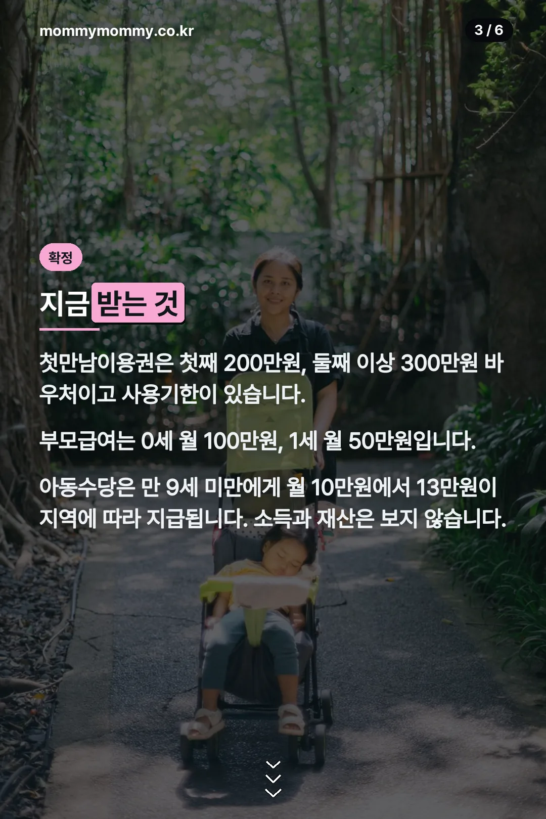 현재 시행 중인 지원