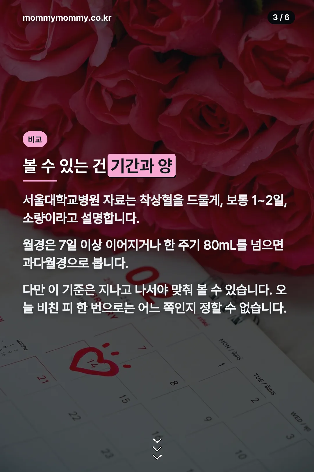 기간과 양 비교