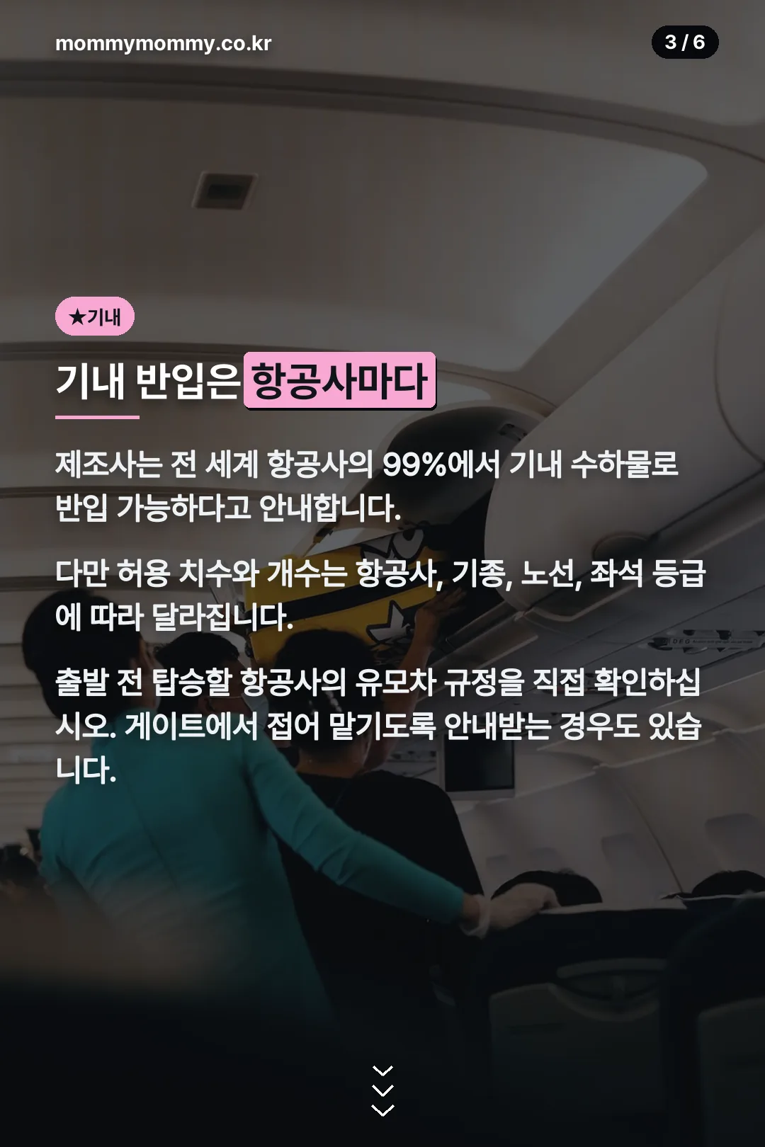 기내 반입 확인 사항