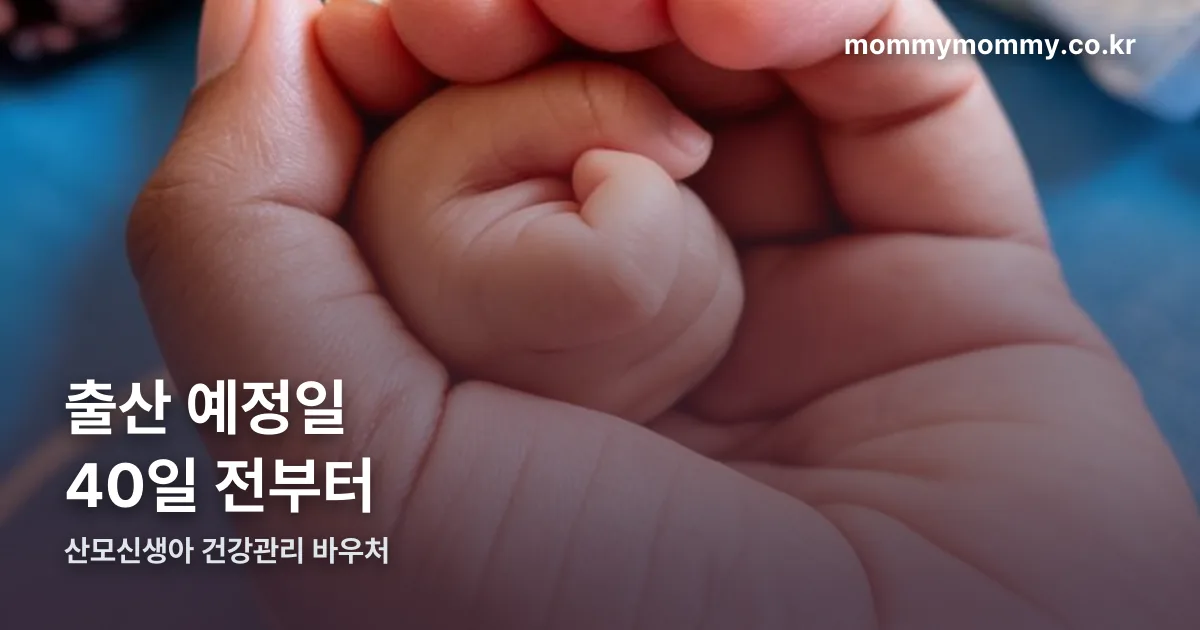 산모신생아 건강관리 바우처 정리 썸네일