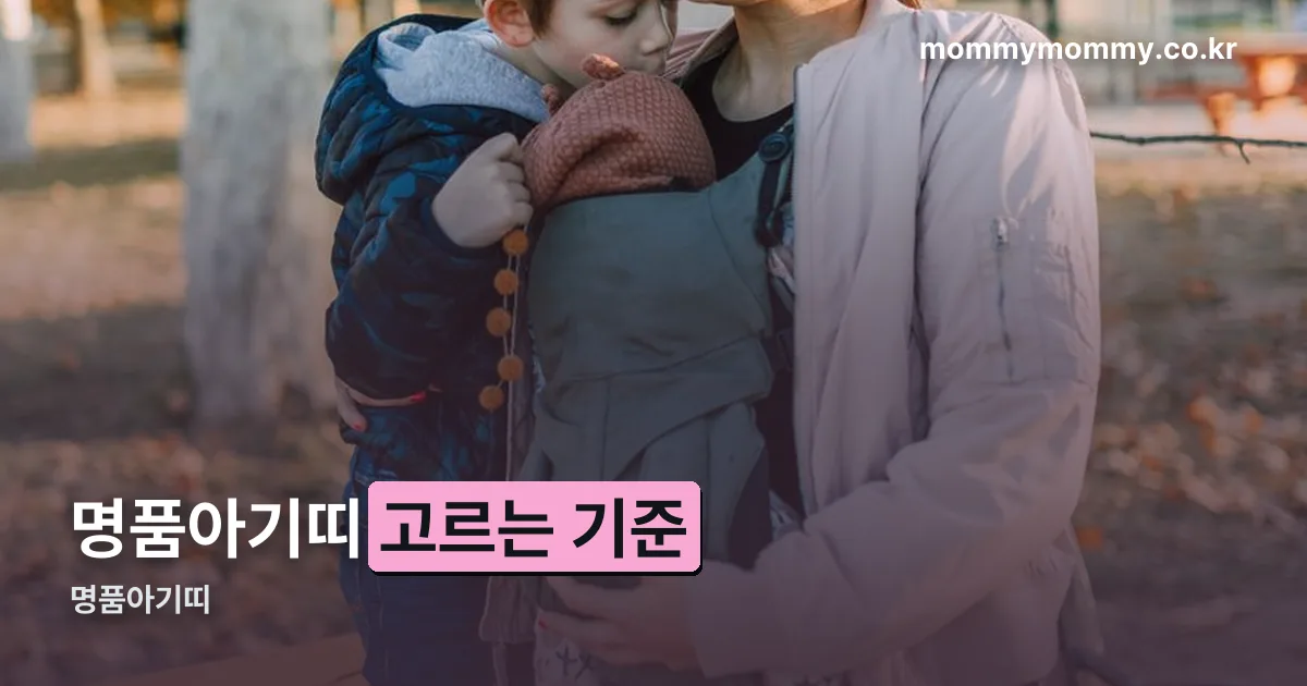 명품아기띠 정리 썸네일