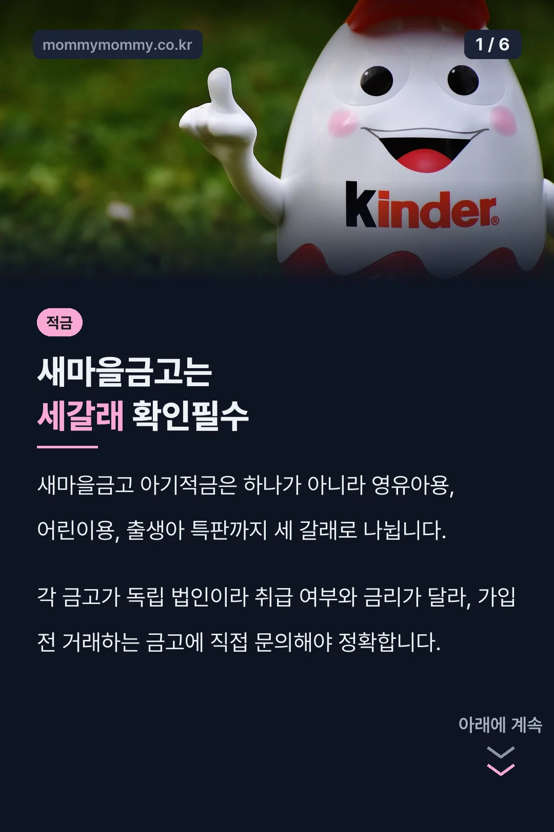 새마을금고는 세갈래 확인필수