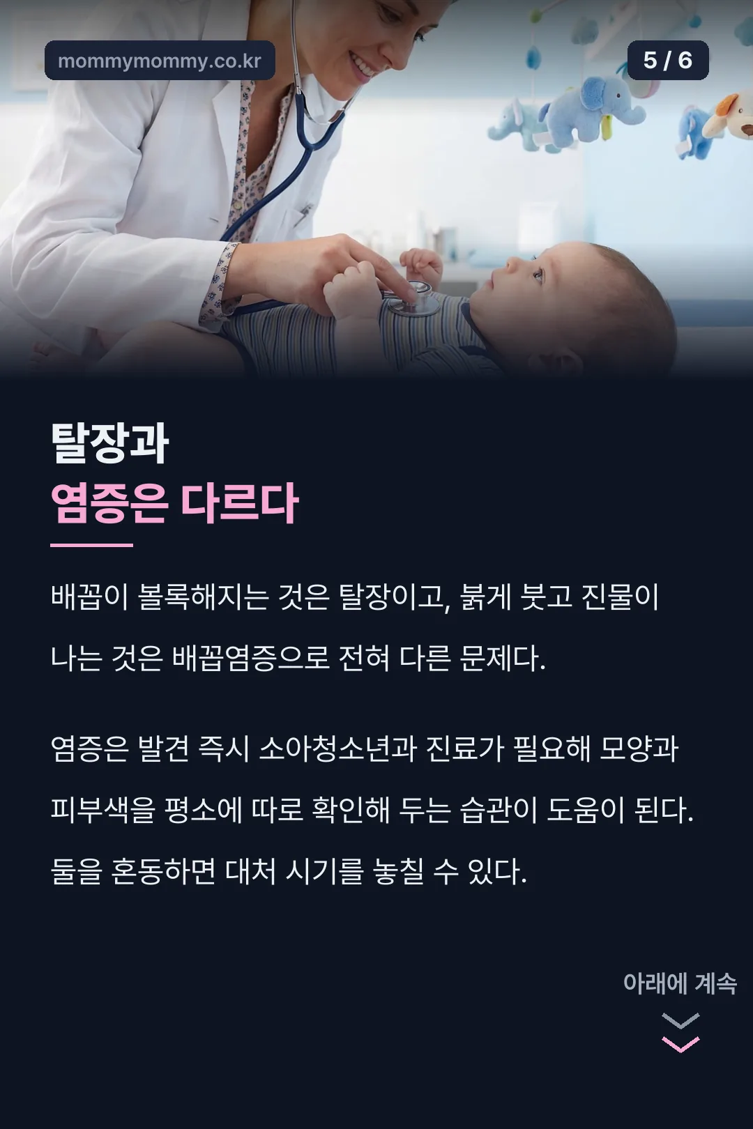 탈장과 염증 구분