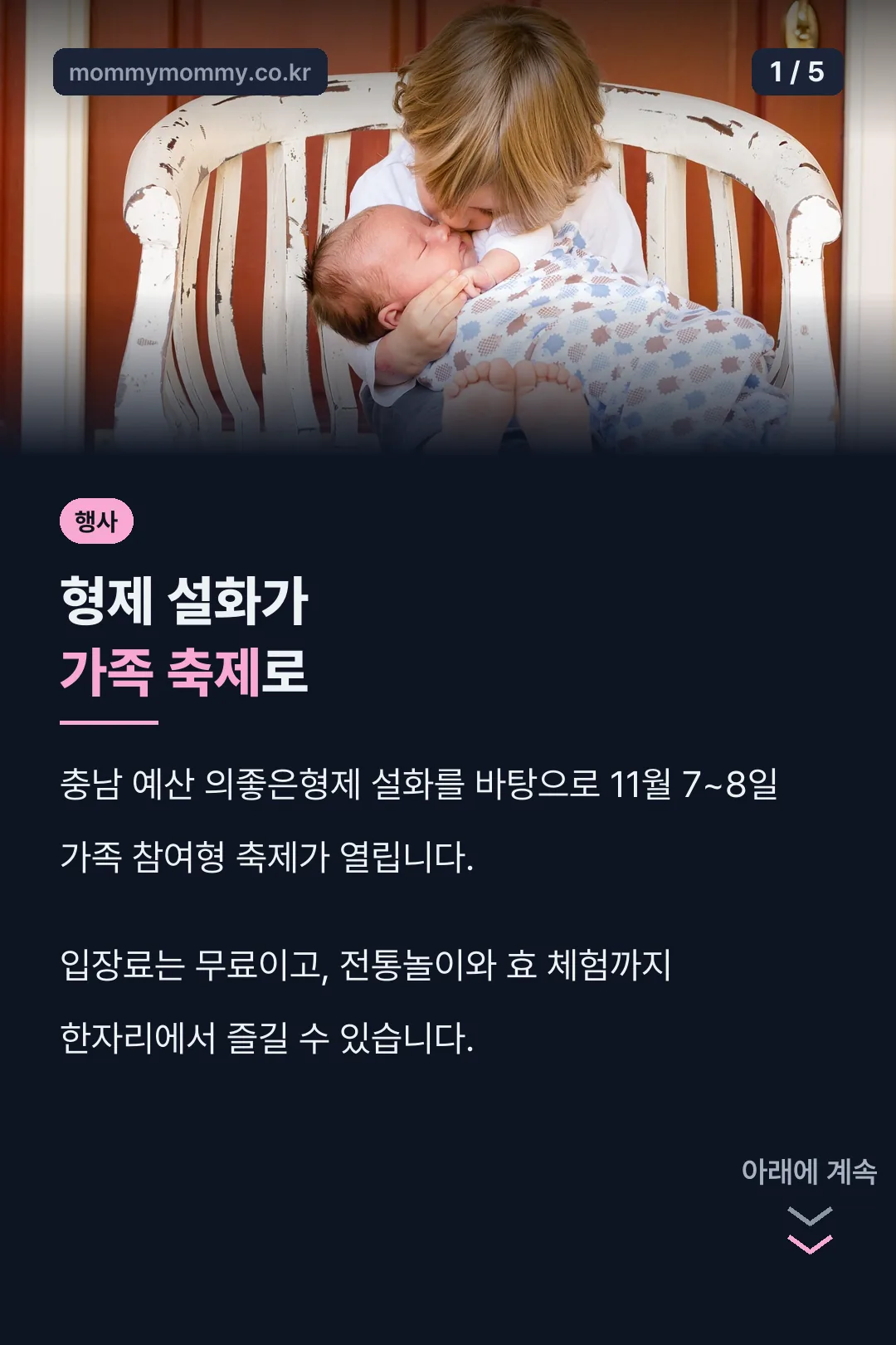 의좋은 형제 축제 표지
